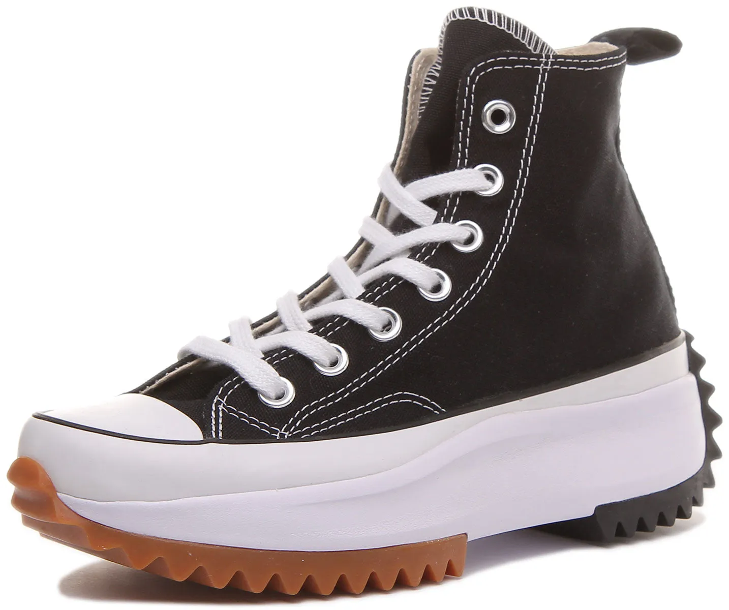 Converse 166800C All Star Hike Hi In Black White for Women Shoes Converse