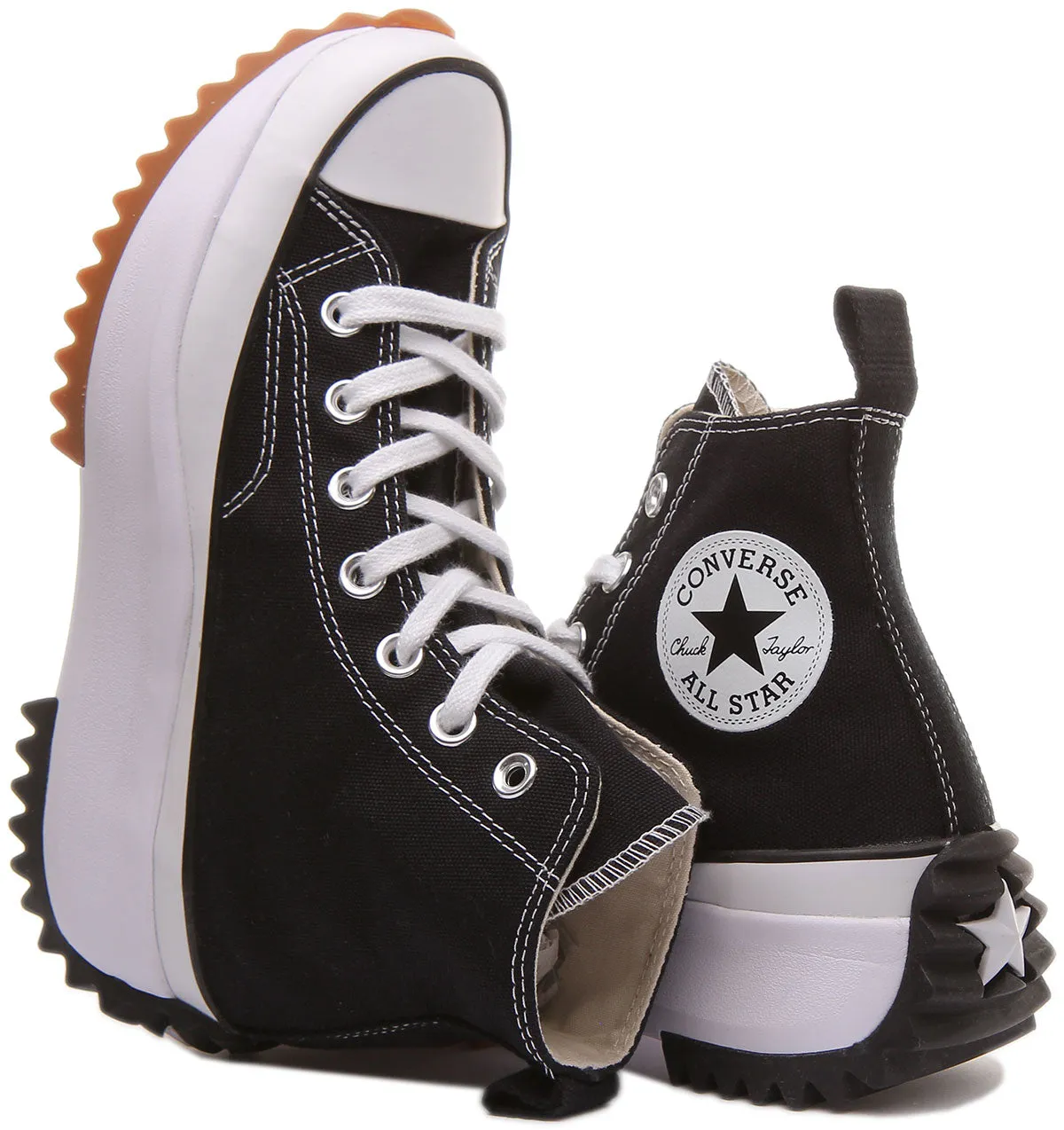 Converse 166800C All Star Hike Hi In Black White for Women Shoes Converse