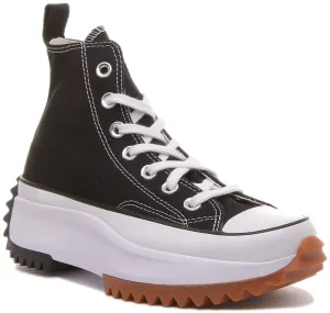 Converse 166800C All Star Hike Hi In Black White for Women Shoes Converse