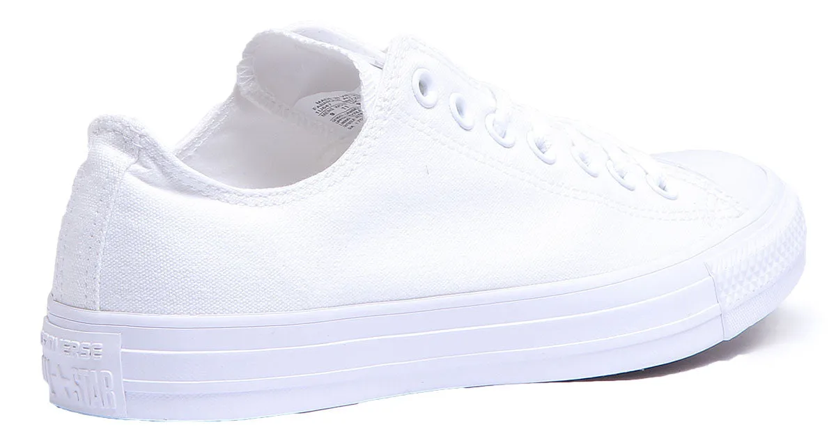 Converse 1U647 CT All Star Low Trainers In White Mono For Men Shoes Converse