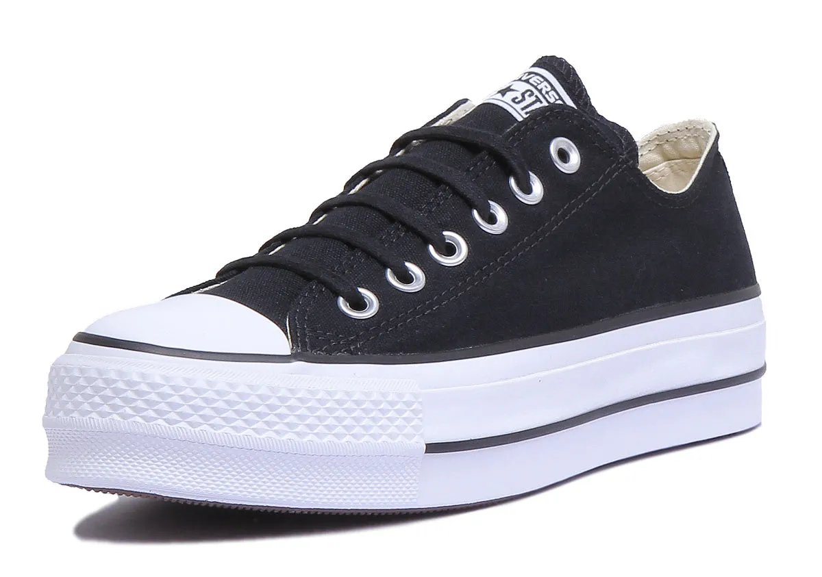 Converse 560250C CT All Star Low Platform Trainer In Black White For Women Shoes Converse