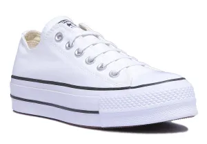 Converse 560251C CT All Star Low Platform Trainer In White Black For Women Shoes Converse