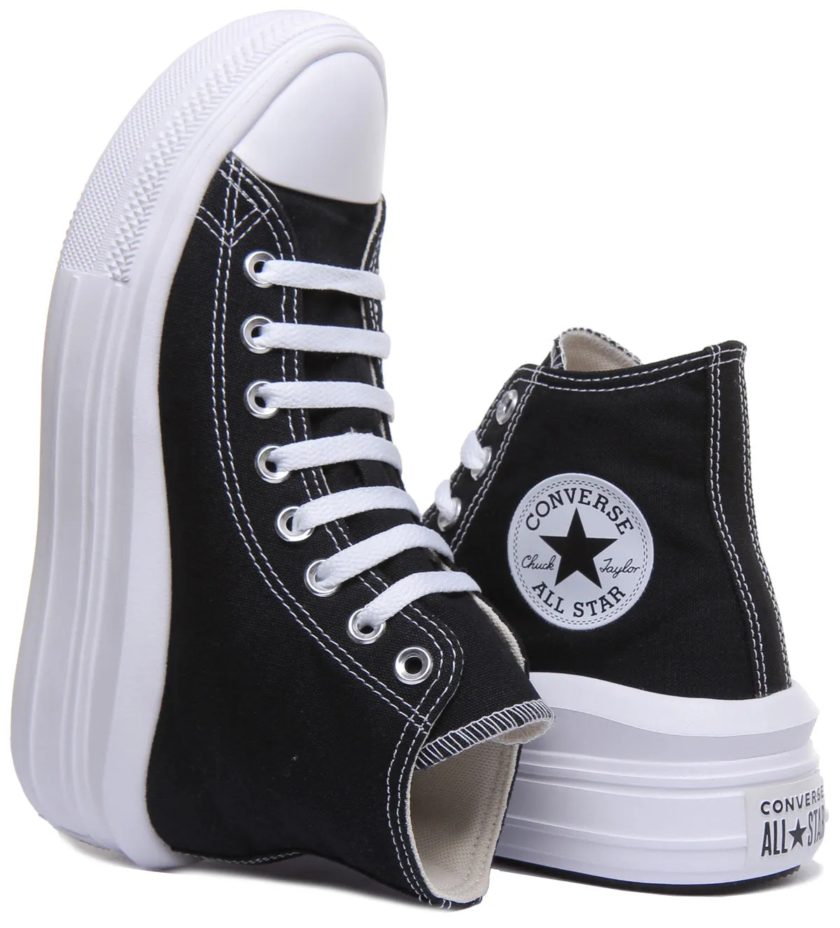 Converse 568497C CT All Star Hi Trainer In Black White For Women Shoes Converse