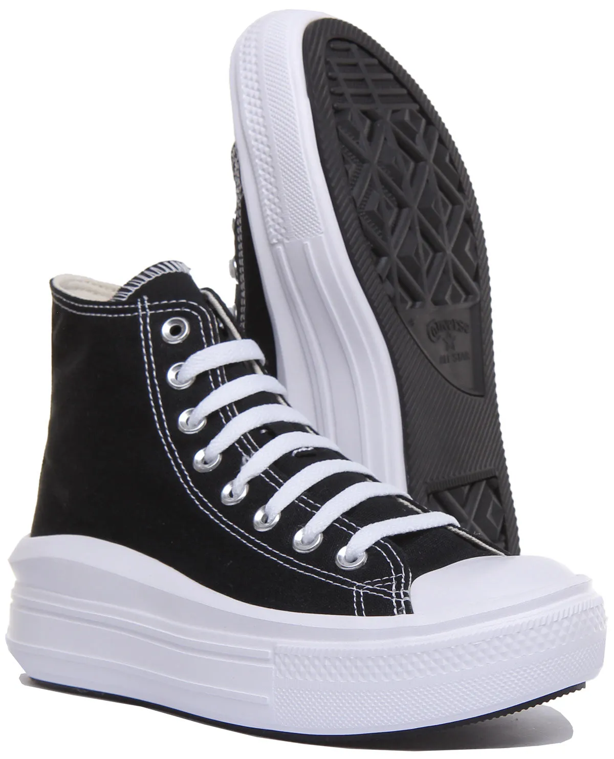 Converse 568497C CT All Star Hi Trainer In Black White For Women Shoes Converse