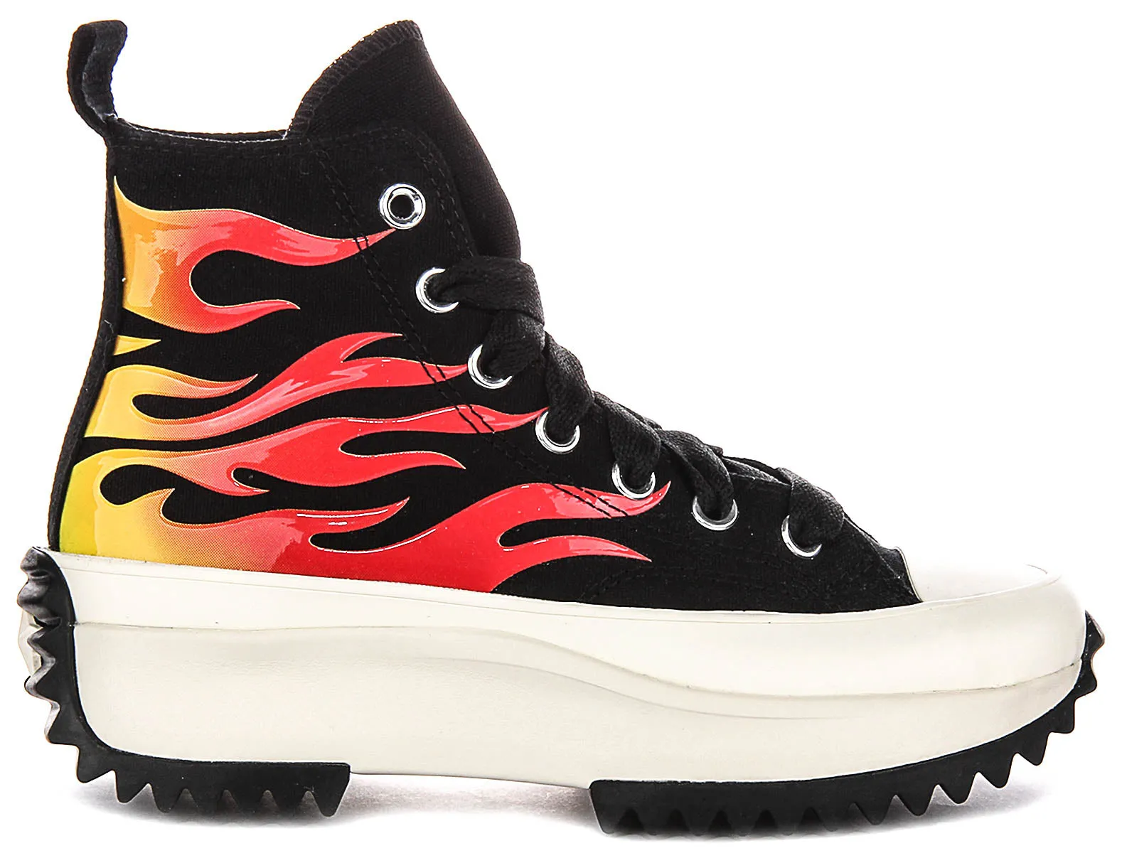 Converse A08766C Runstar Hike In Black Red Flame Shoes Converse