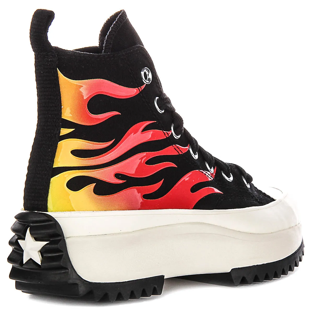 Converse A08766C Runstar Hike In Black Red Flame Shoes Converse