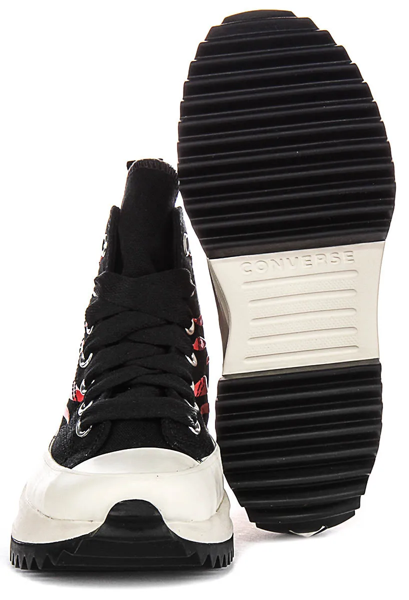 Converse A08766C Runstar Hike In Black Red Flame Shoes Converse