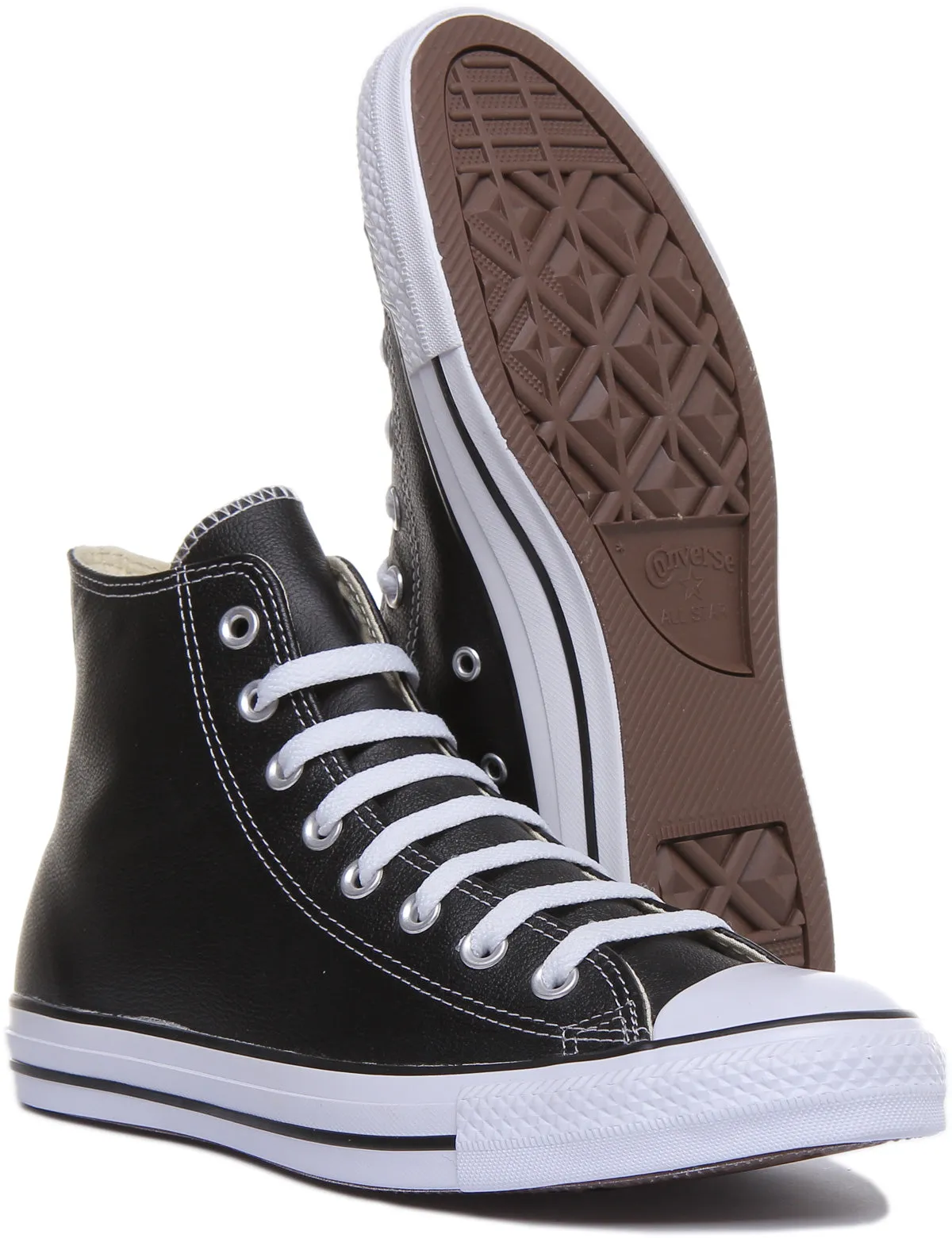 Converse All Star 132170 In Black Leather Shoes Converse