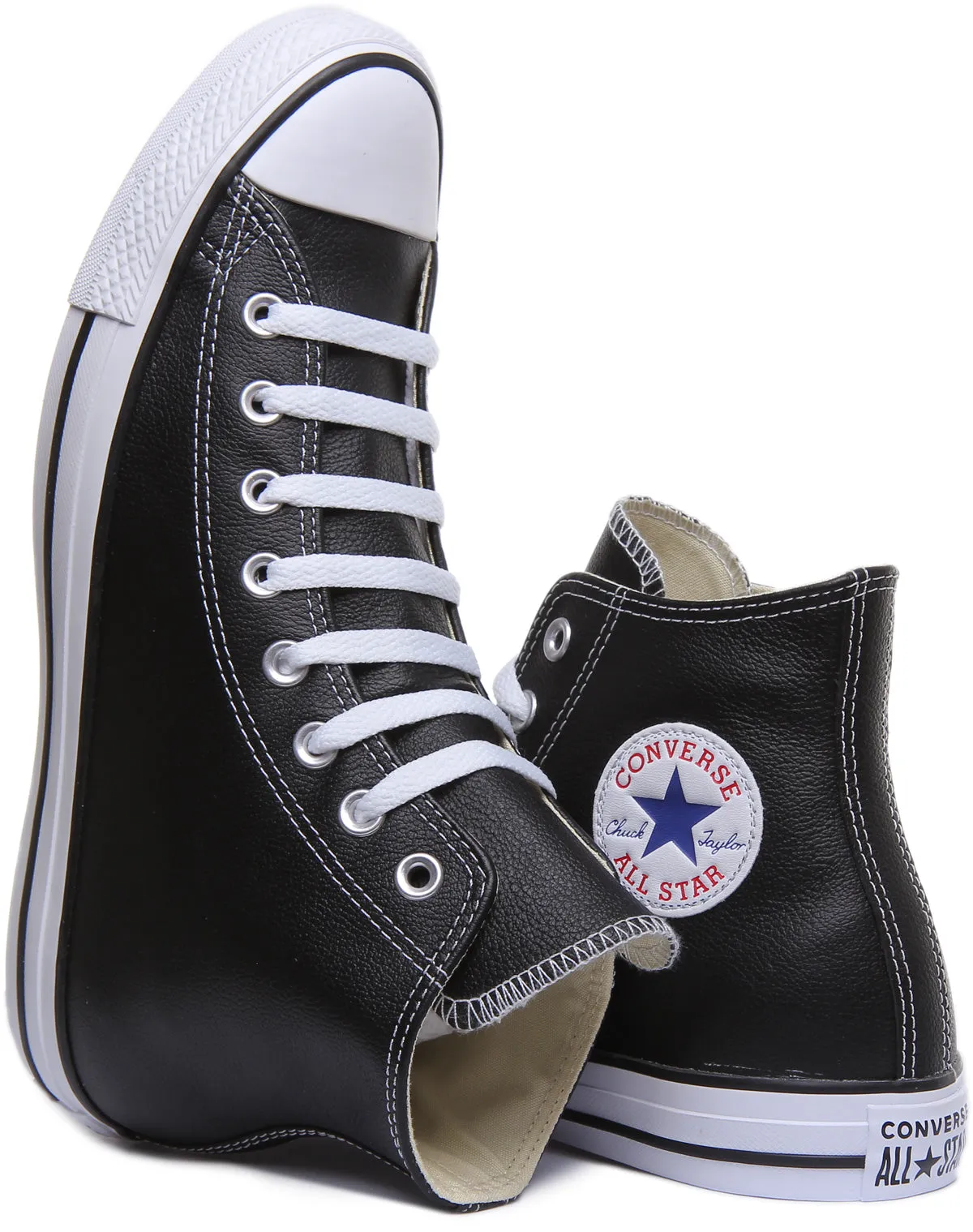 Converse All Star 132170 In Black Leather Shoes Converse