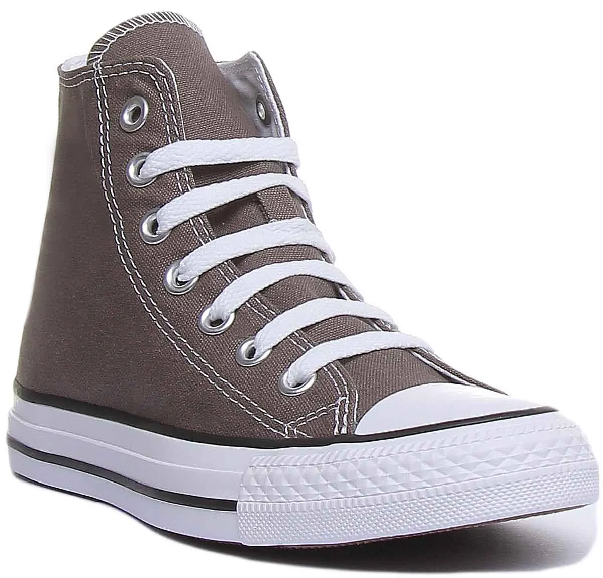 Converse All Star Hi Core Canvas Trainer In Charcoal For Men Shoes Converse