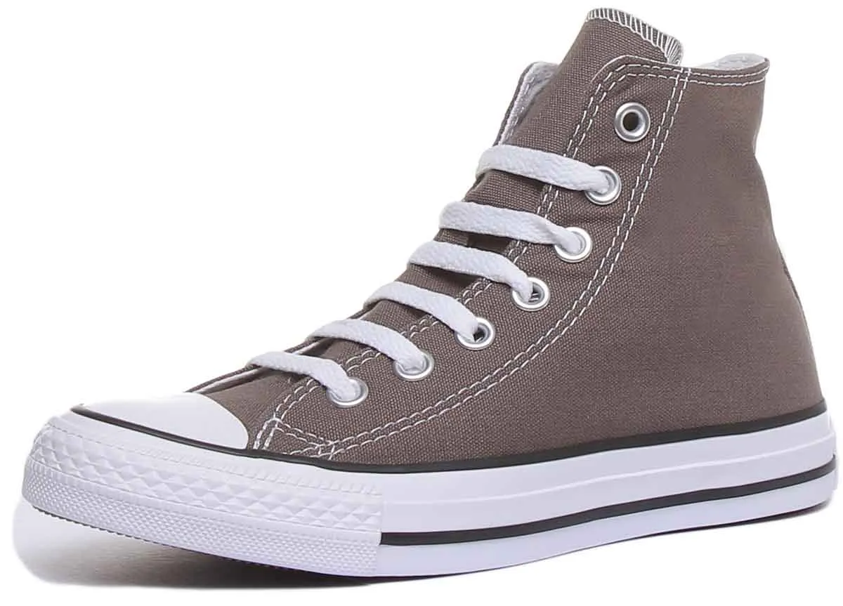 Converse All Star Hi Core Canvas Trainer In Charcoal For Men Shoes Converse