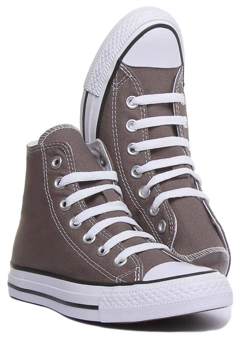 Converse All Star Hi Core Canvas Trainer In Charcoal For Men Shoes Converse