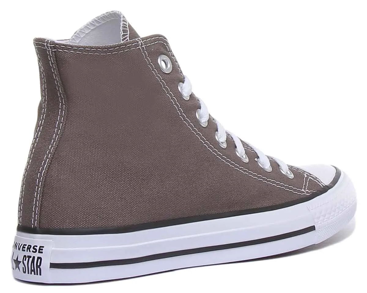 Converse All Star Hi Core Canvas Trainer In Charcoal For Men Shoes Converse