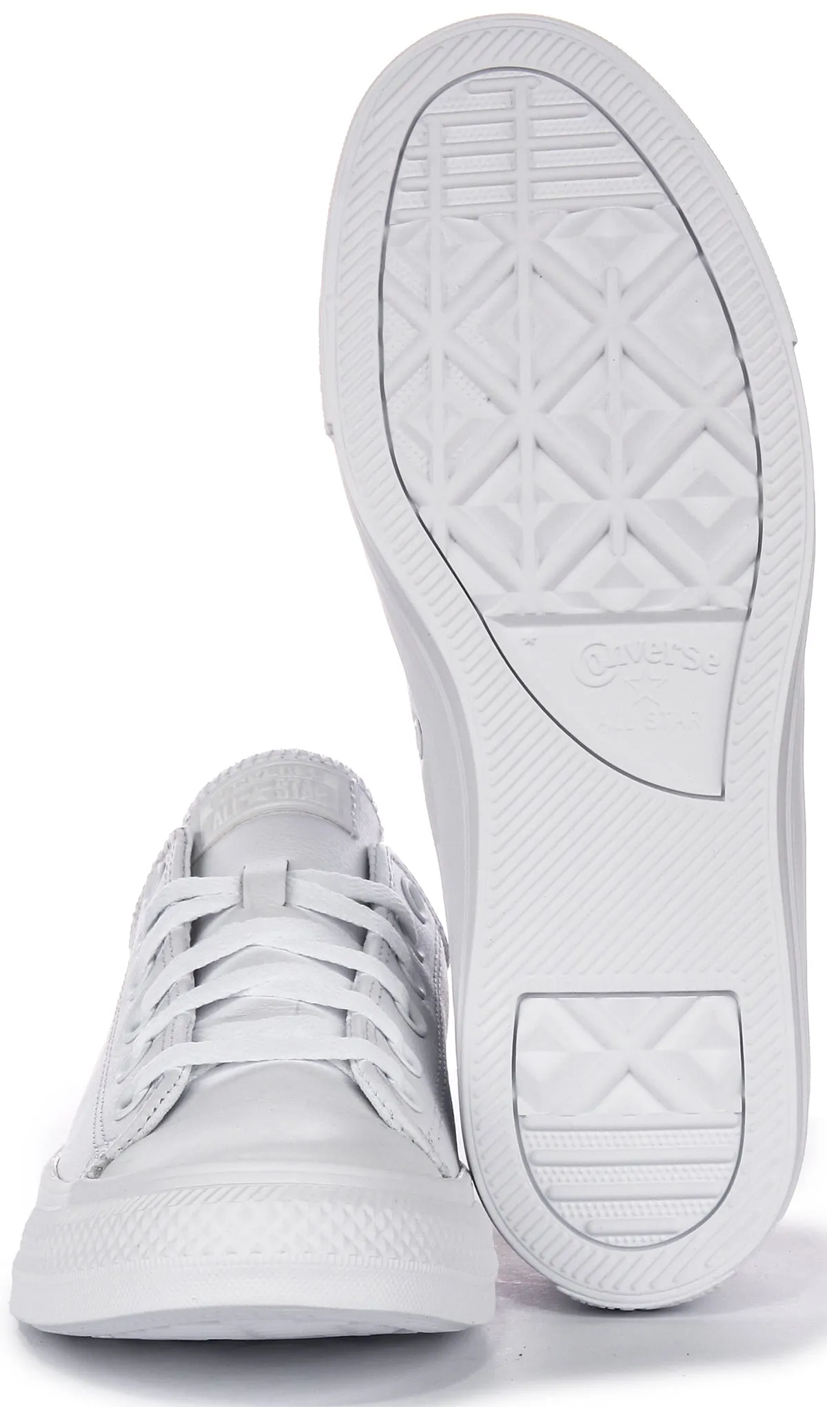 Converse All Star Low 136823C In White Leather Shoes Converse