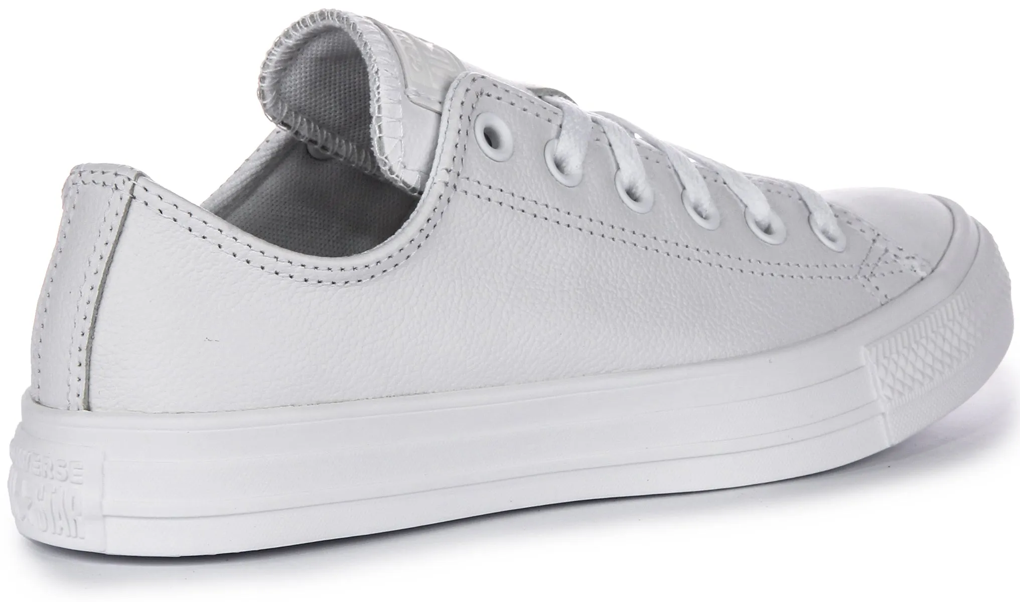 Converse All Star Low 136823C In White Leather Shoes Converse