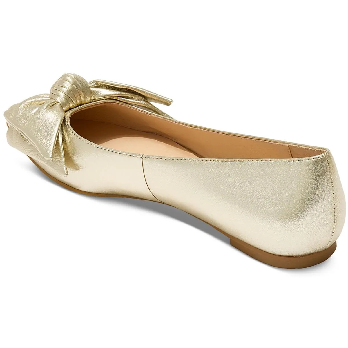 Debra Womens Leather Ballet Flats