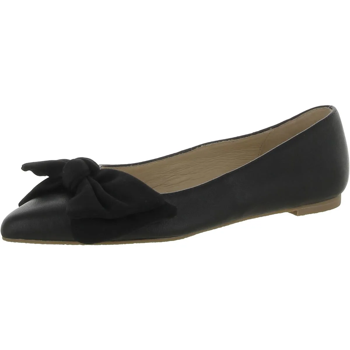 Debra Womens Leather Ballet Flats