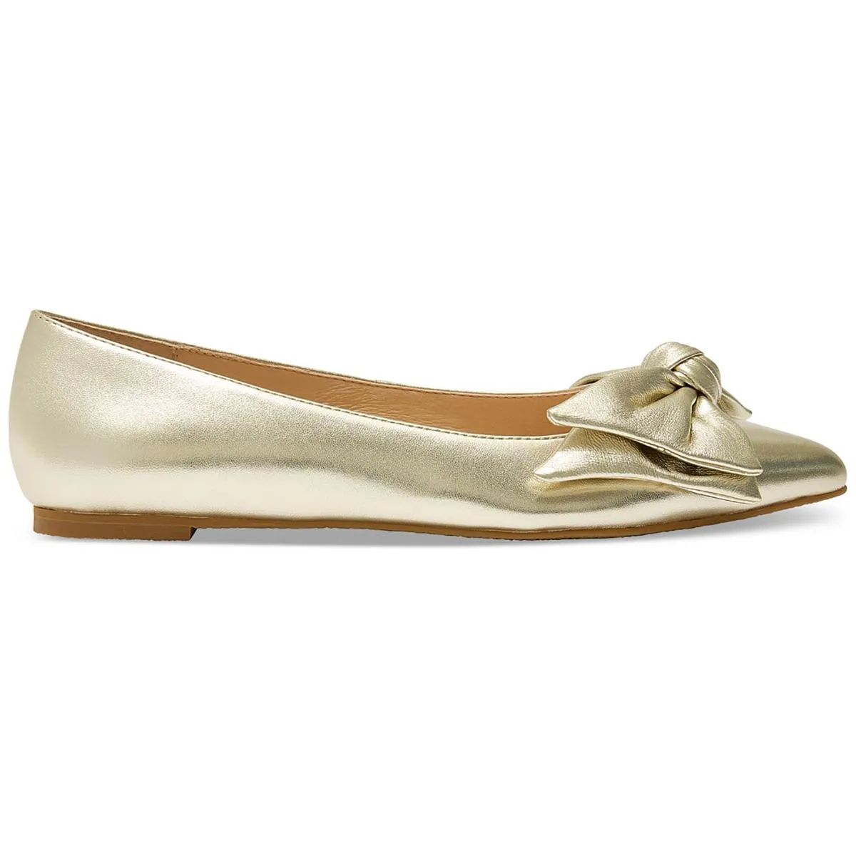 Debra Womens Leather Ballet Flats