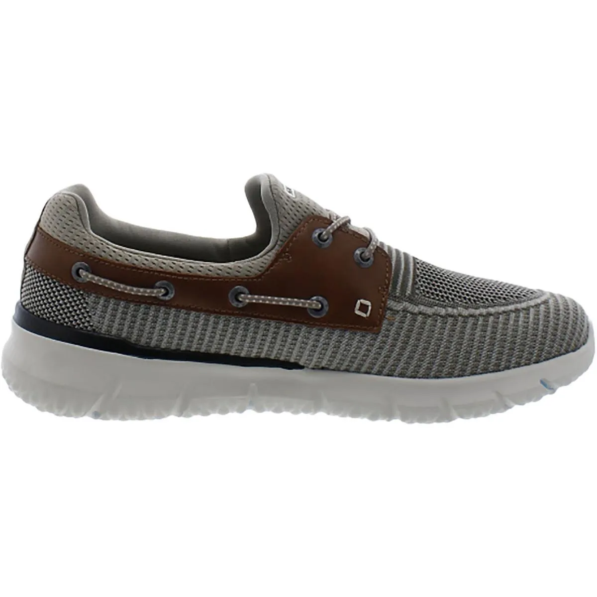Del Retto - Clean Slate Mens Slip-On Comfort Boat Shoes