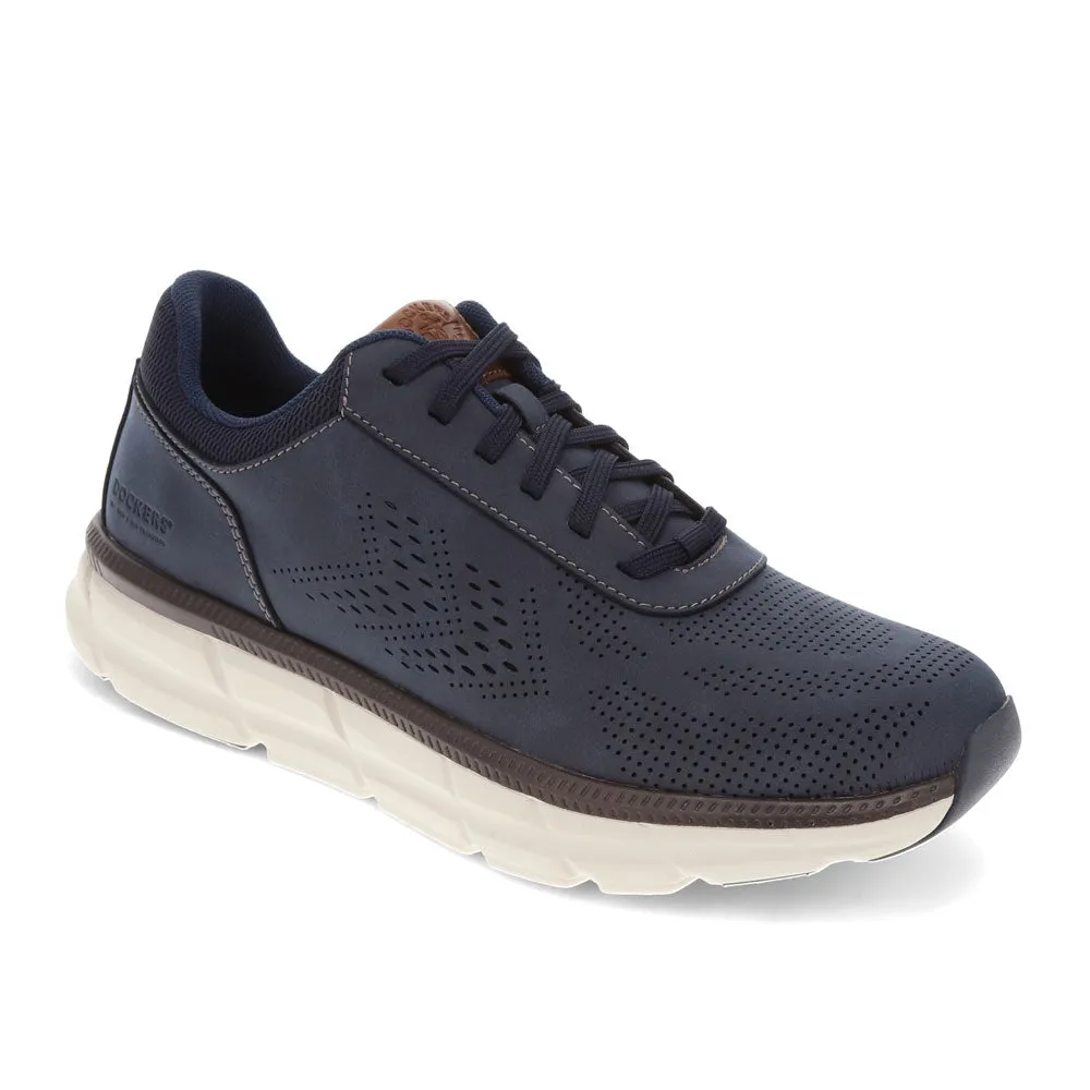 Dockers Mens Go-2 Synthetic Leather Dress Casual Lace Up Sneaker Shoe