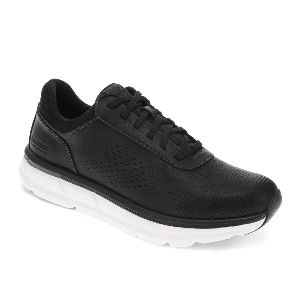 Dockers Mens Go-2 Synthetic Leather Dress Casual Lace Up Sneaker Shoe
