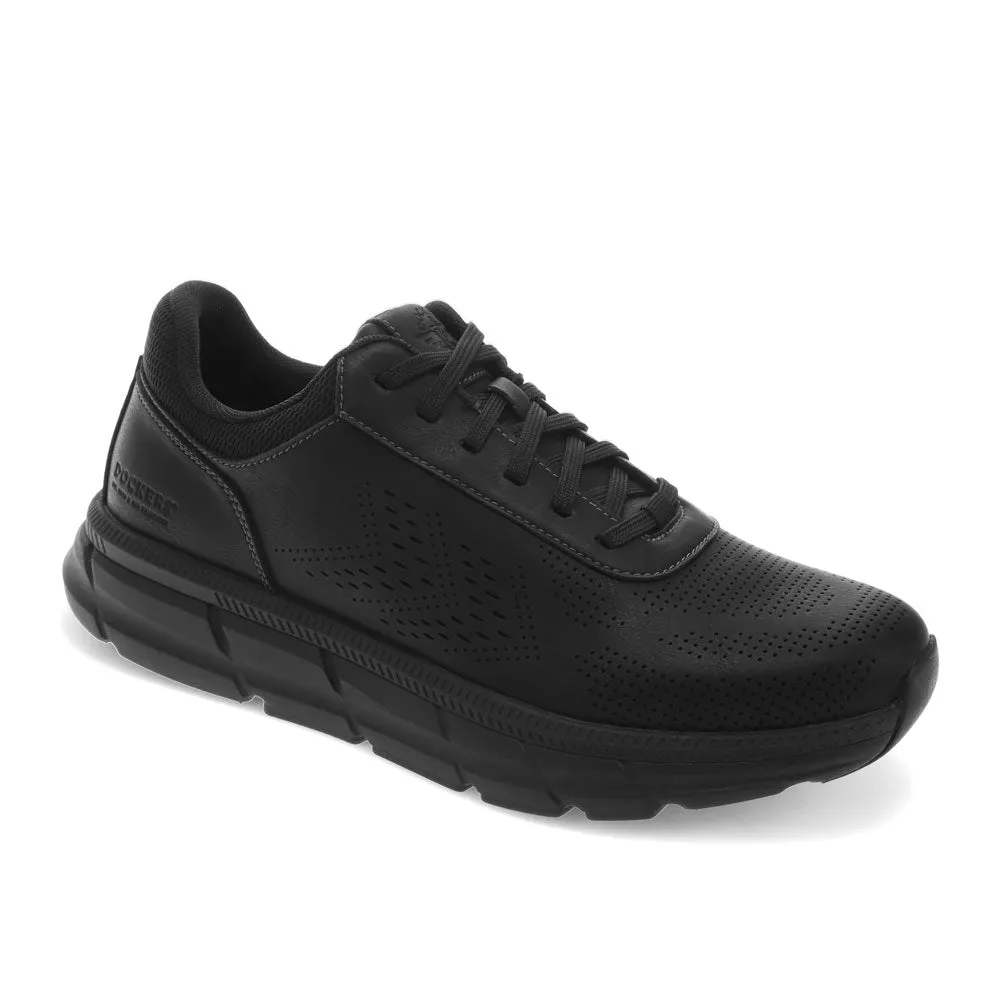 Dockers Mens Go-2 Synthetic Leather Dress Casual Lace Up Sneaker Shoe