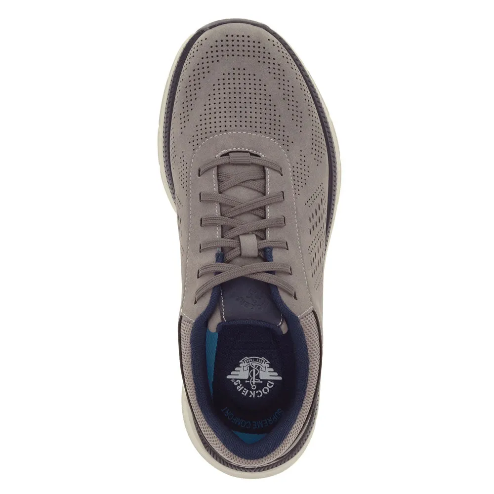 Dockers Mens Go-2 Synthetic Leather Dress Casual Lace Up Sneaker Shoe