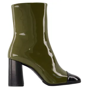 Donna Boots - Carel - Patent Leather - Khaki/black