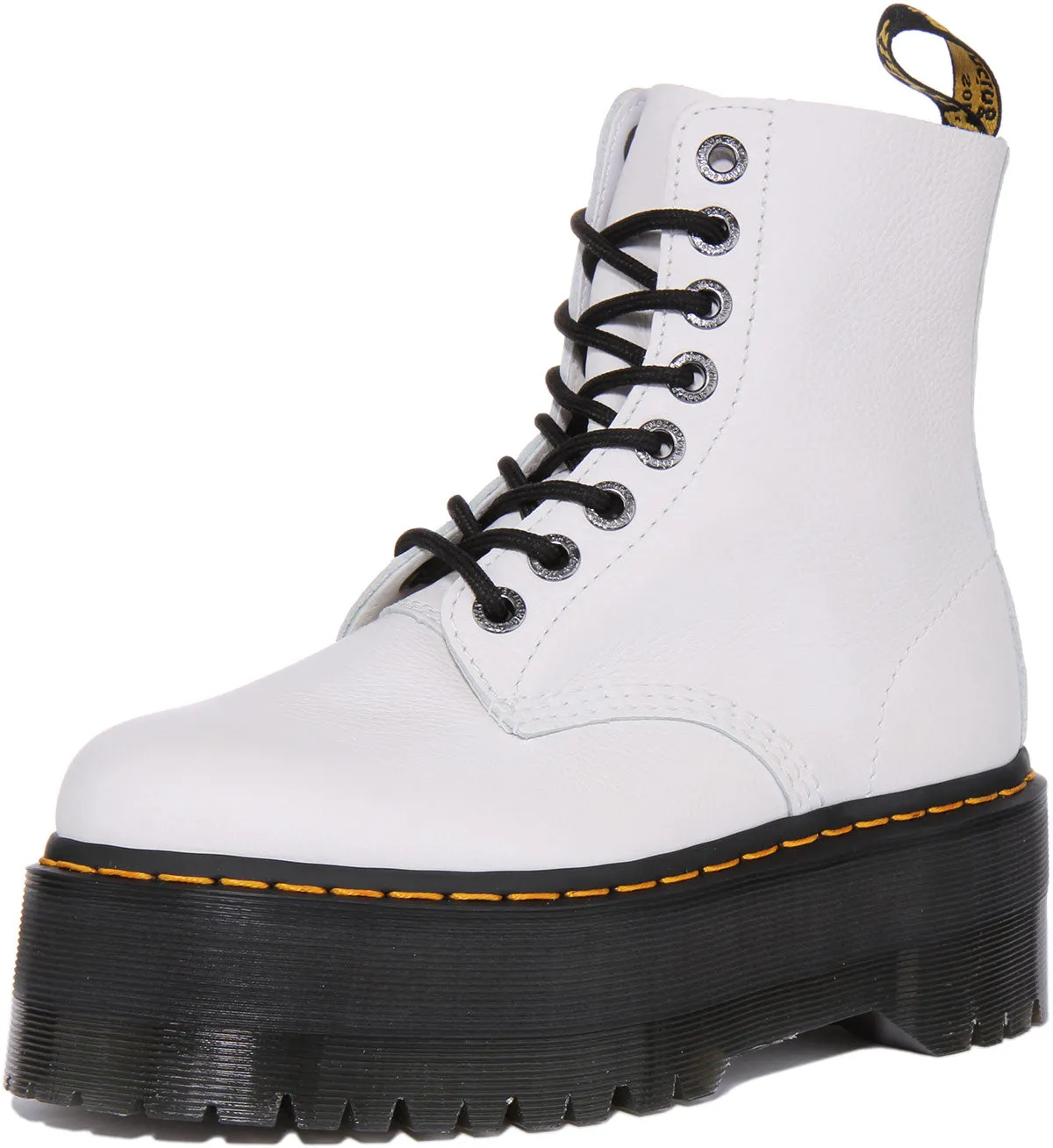 Dr Martens 1460 Pascal Max Platform In White For Women Shoes Dr Martens