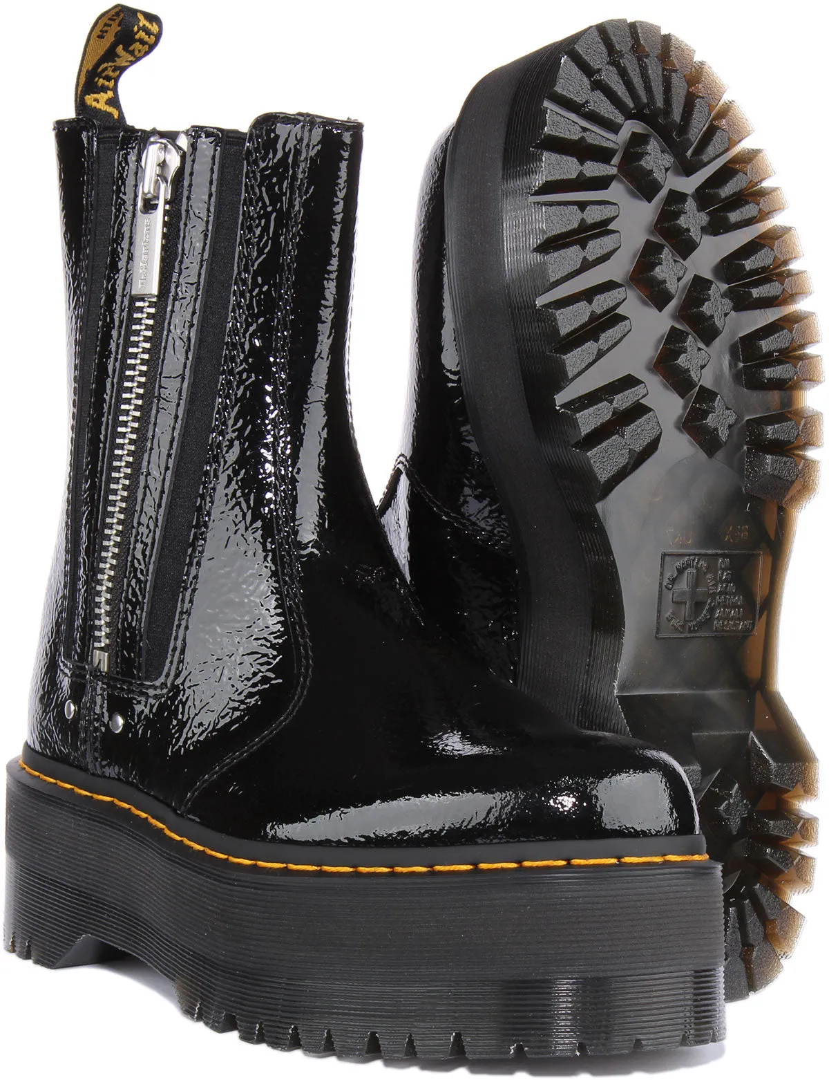 Dr Martens 2976 Max In Black Patent For Women Shoes Dr Martens