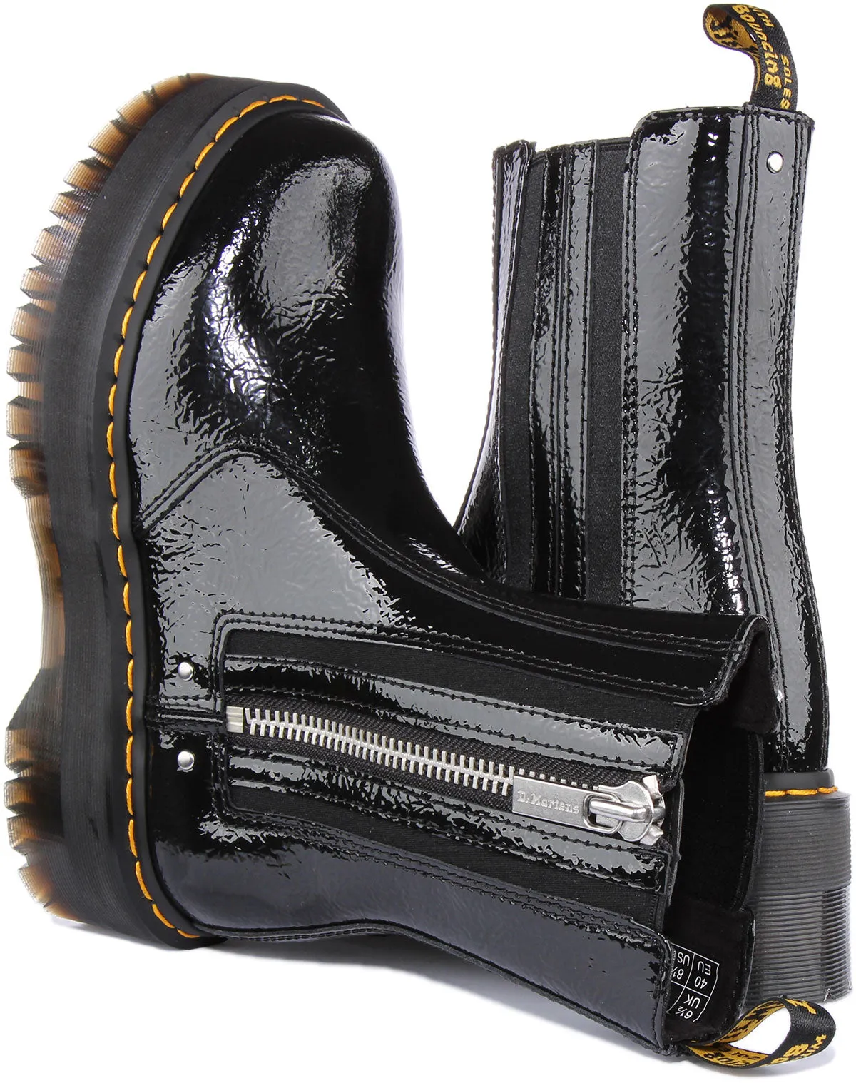 Dr Martens 2976 Max In Black Patent For Women Shoes Dr Martens