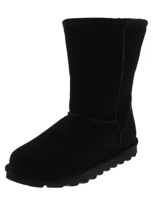 Elle Short Womens Suede Water Resistant Shearling Boots