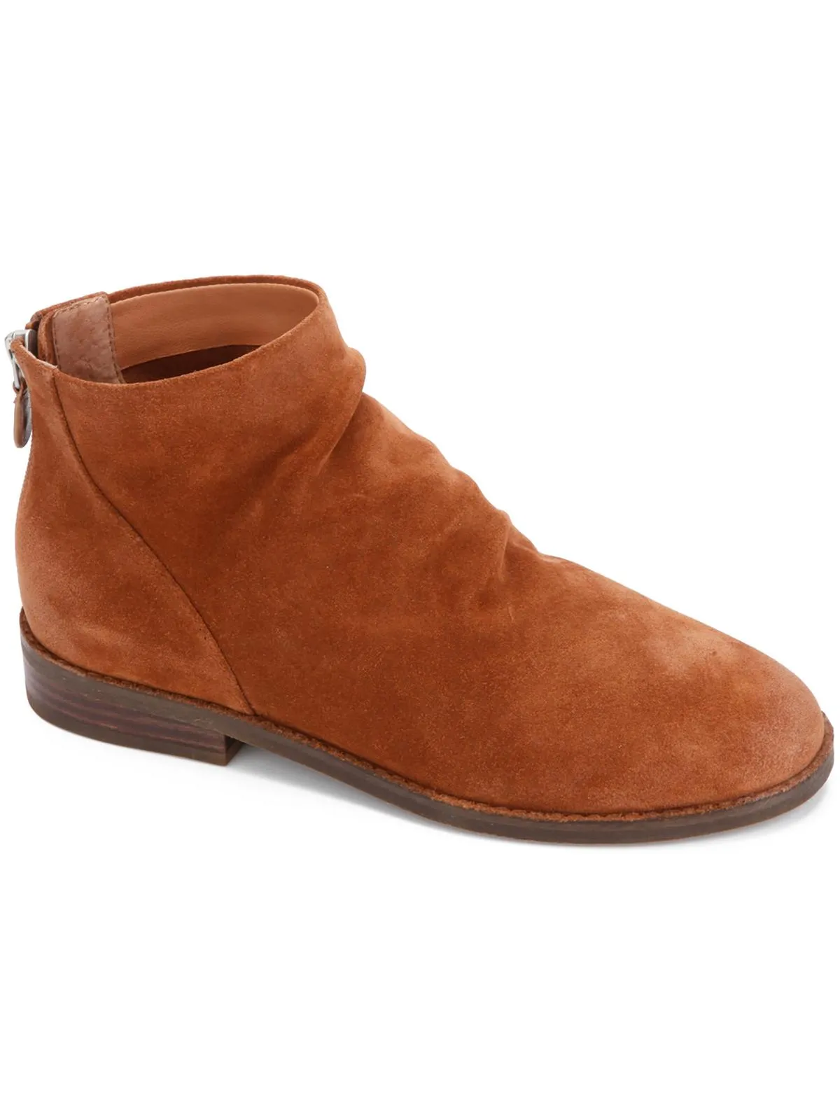 Emma Zip Bootie Womens Suede Shooties Ankle Boots