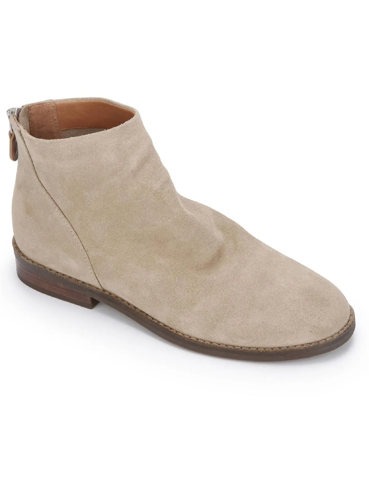 Emma Zip Bootie Womens Suede Shooties Ankle Boots