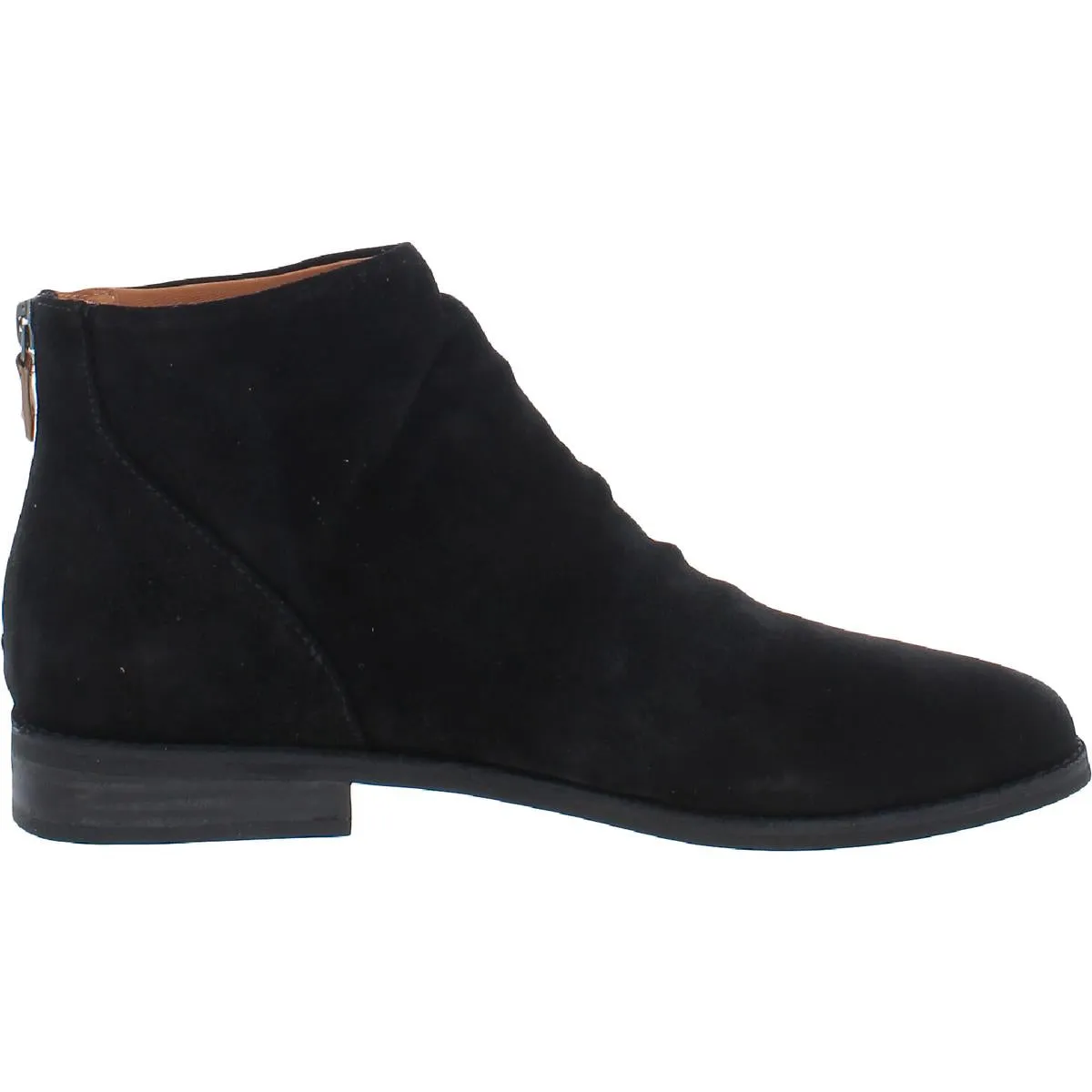 Emma Zip Bootie Womens Suede Shooties Ankle Boots