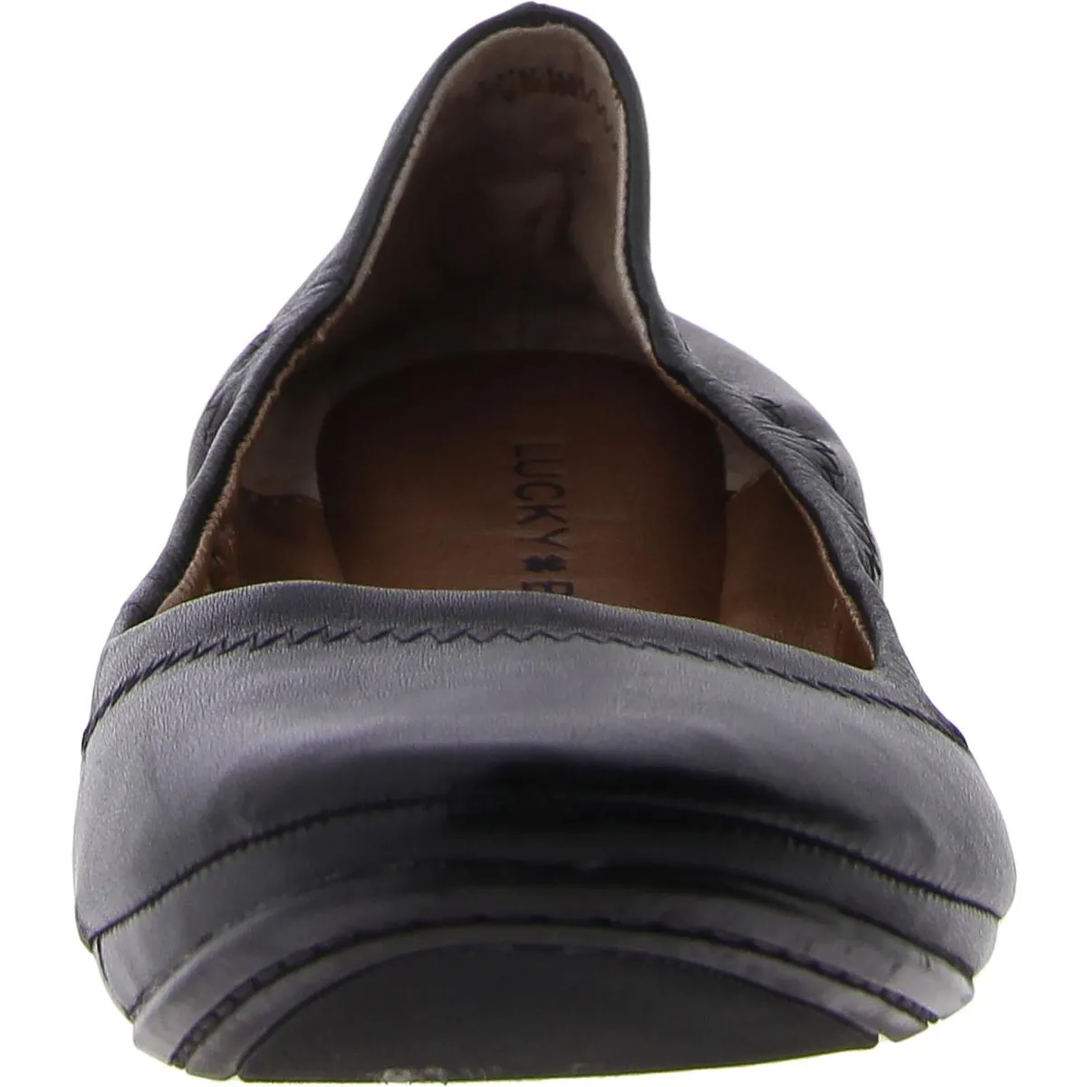 Emmie Womens Leather Ballet Flats