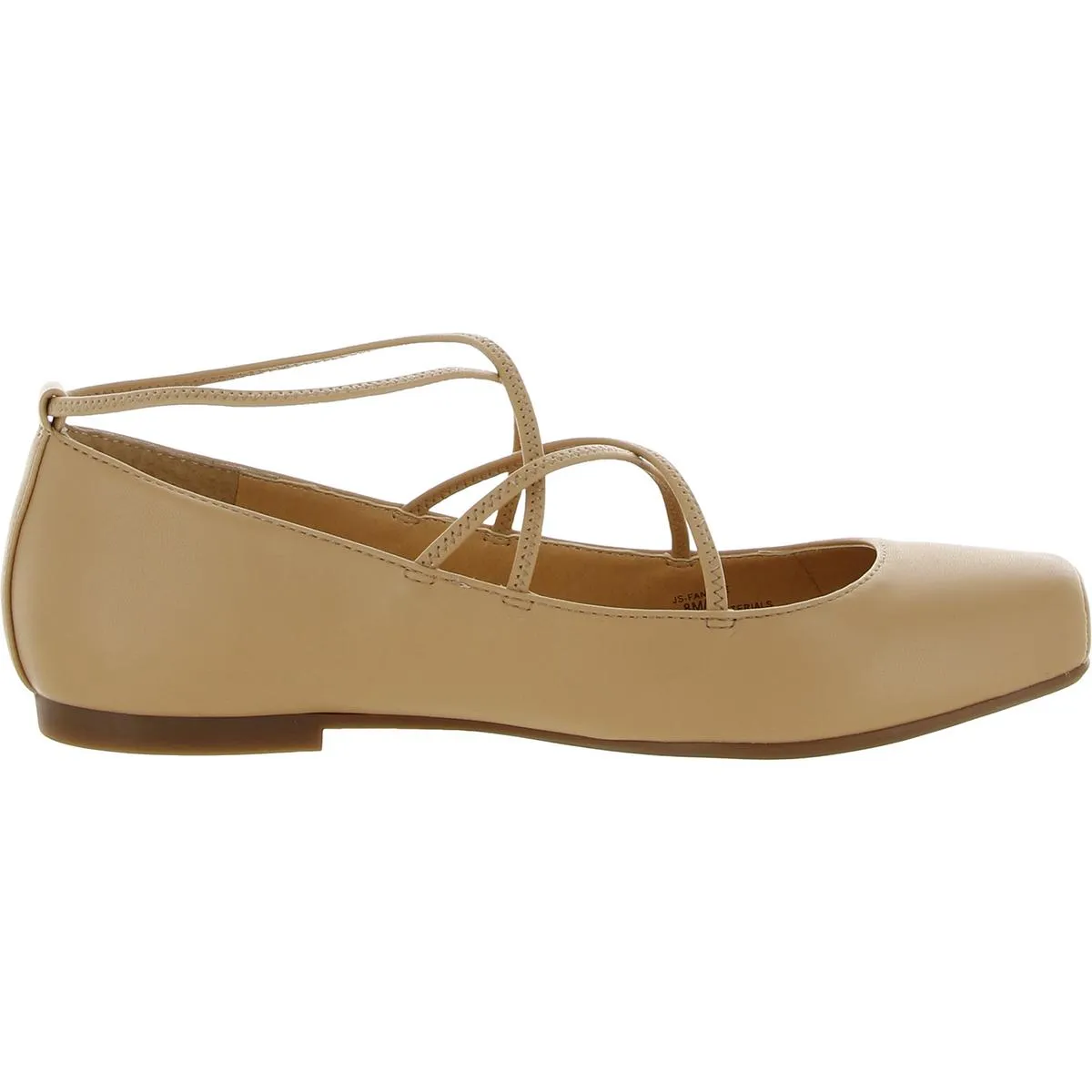 Fantine Womens Faux Leather Square Toe Loafers