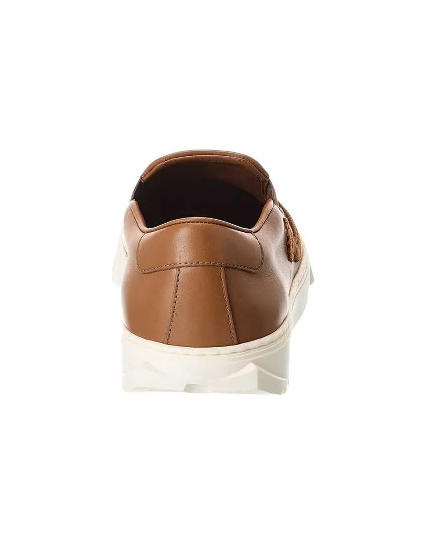 Ferragamo Lexus Leather Slip-On Sneaker