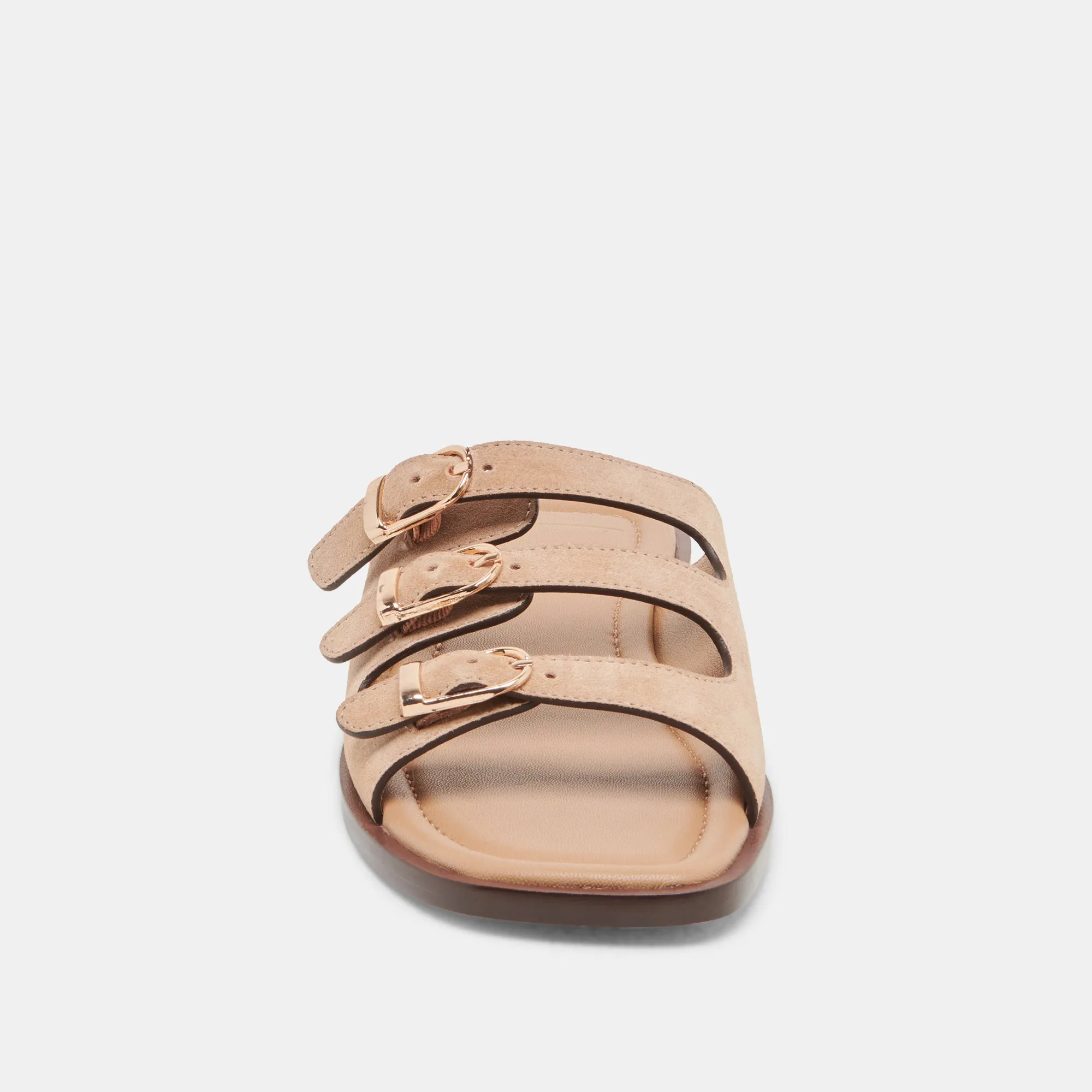 FIN SANDALS TAN SUEDE
