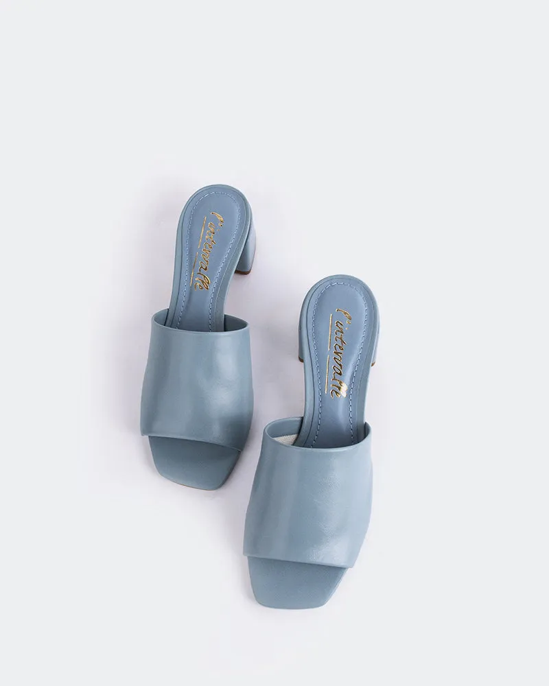 Fortunata Blue Leather
