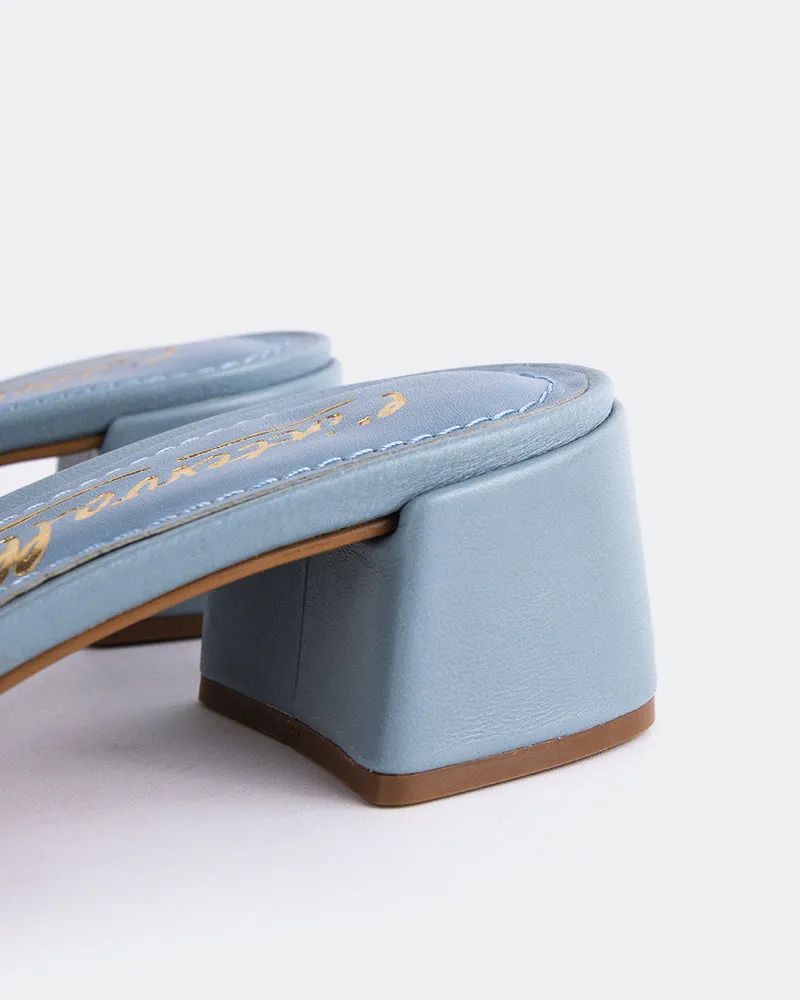 Fortunata Blue Leather