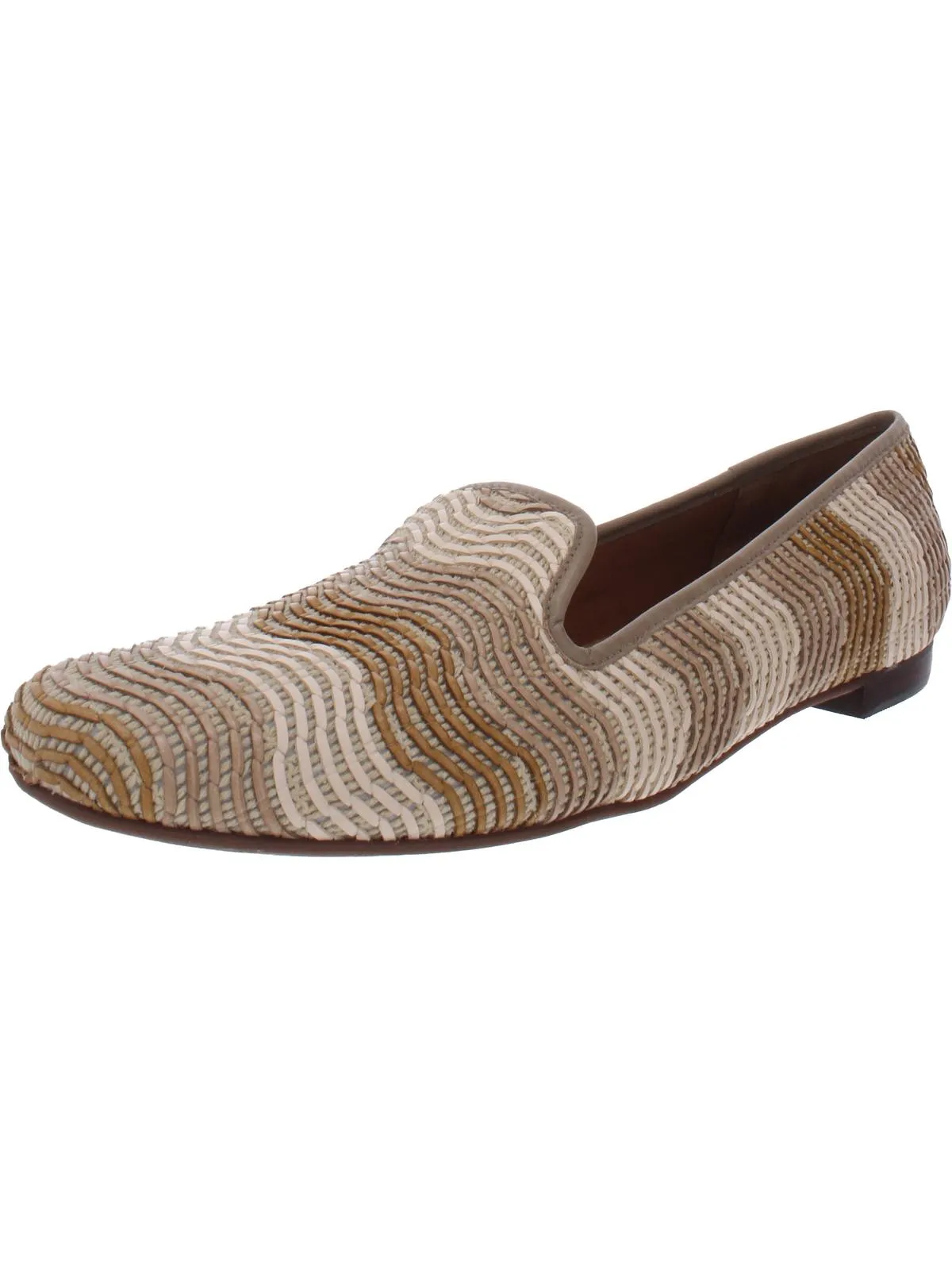 Foster Womens Faux Leather Slip On Loafers
