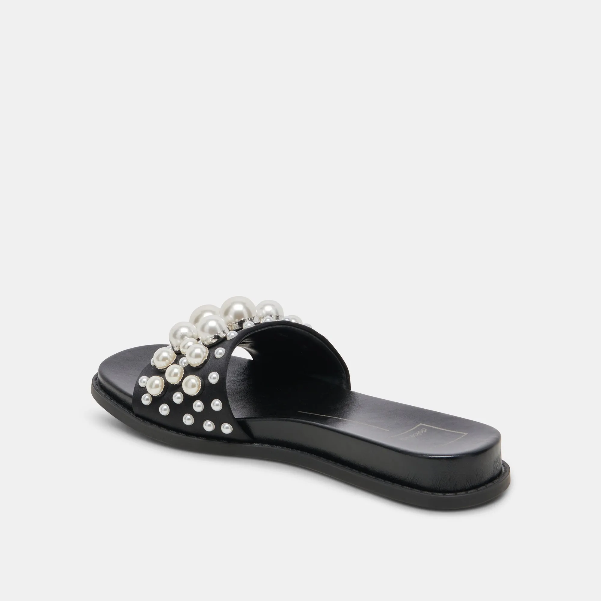 GABBI PEARL SANDALS BLACK PEARLS