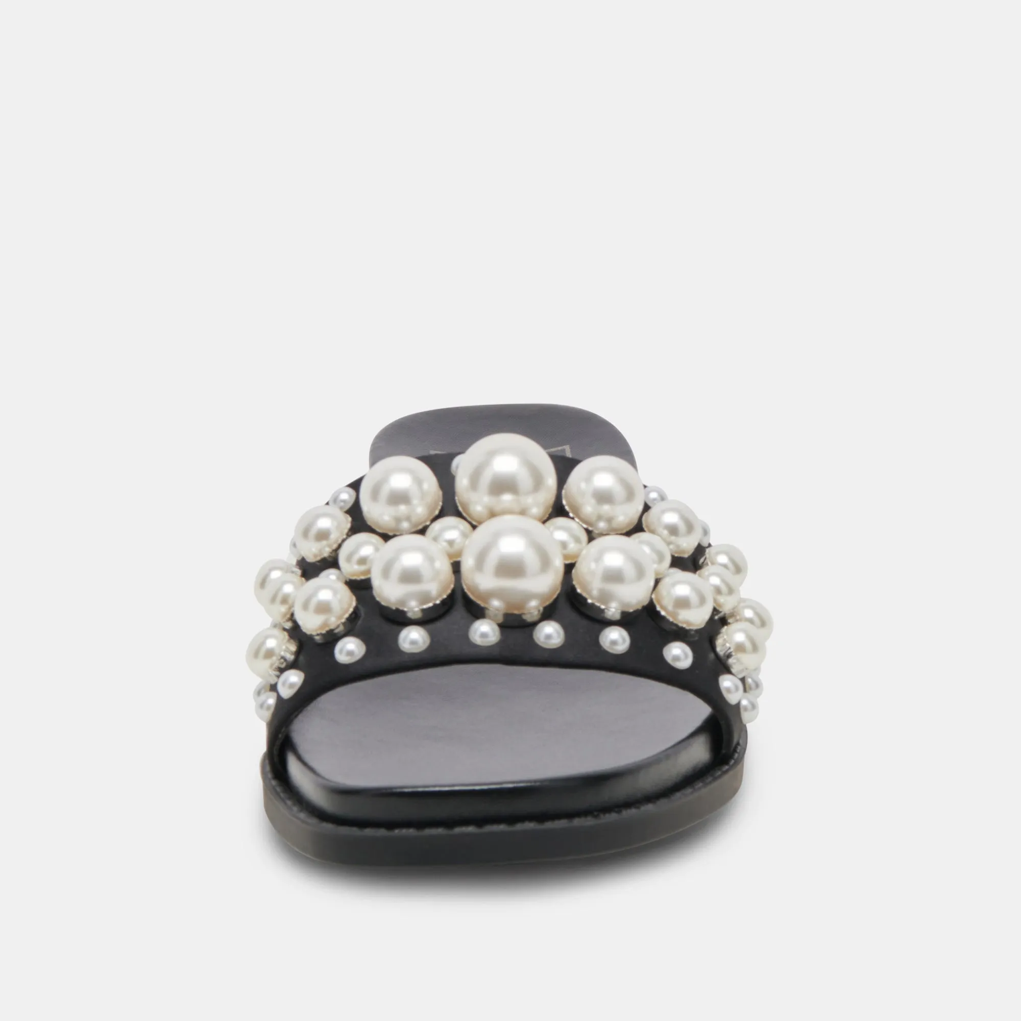 GABBI PEARL SANDALS BLACK PEARLS