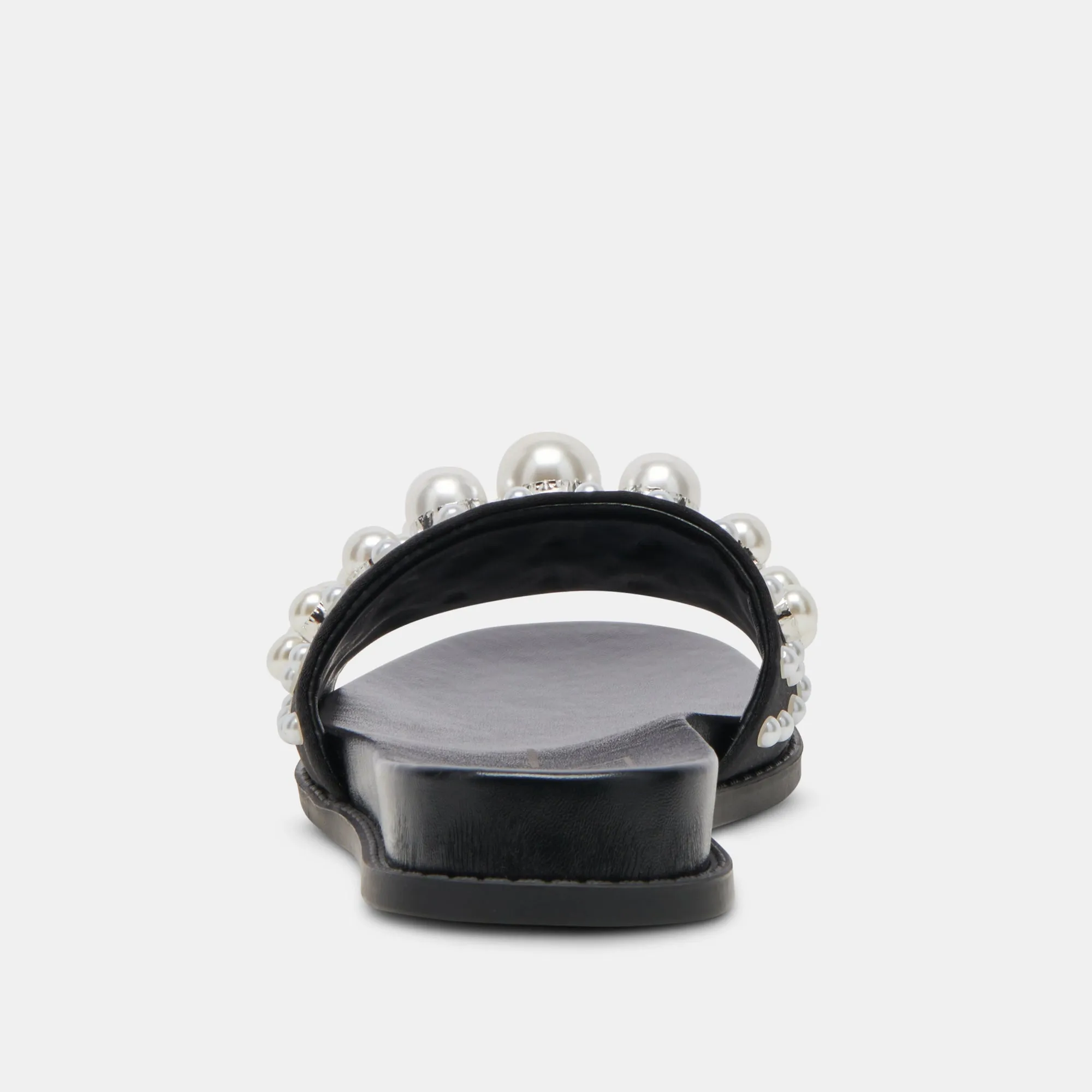 GABBI PEARL SANDALS BLACK PEARLS