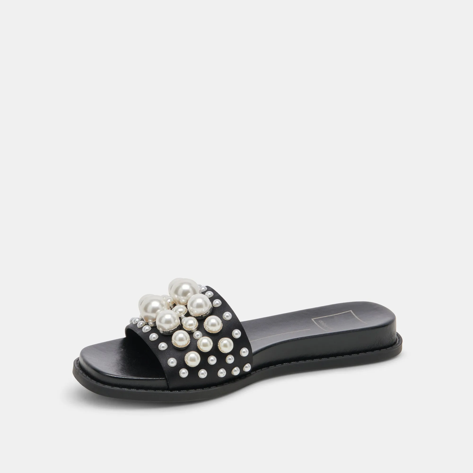 GABBI PEARL SANDALS BLACK PEARLS