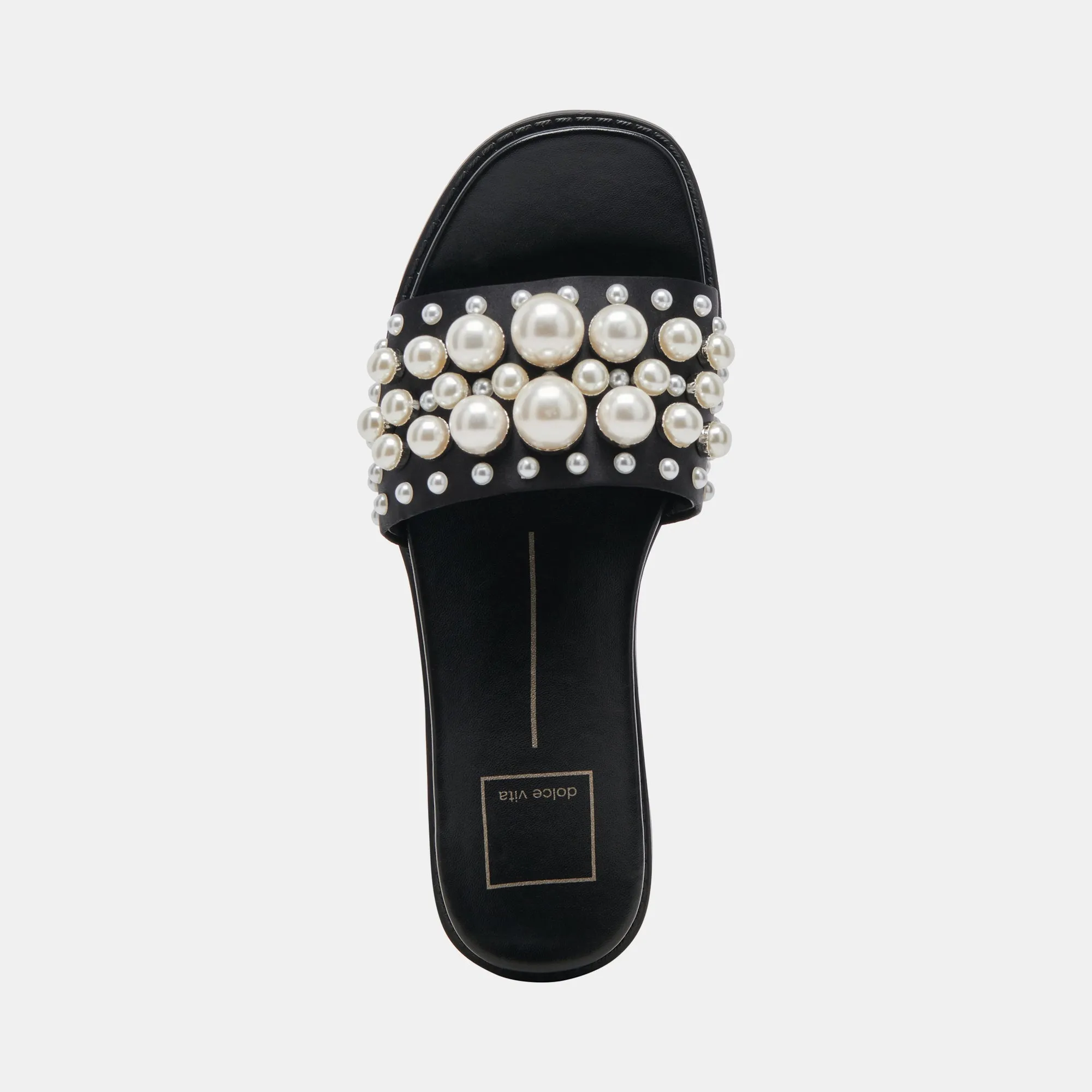 GABBI PEARL SANDALS BLACK PEARLS
