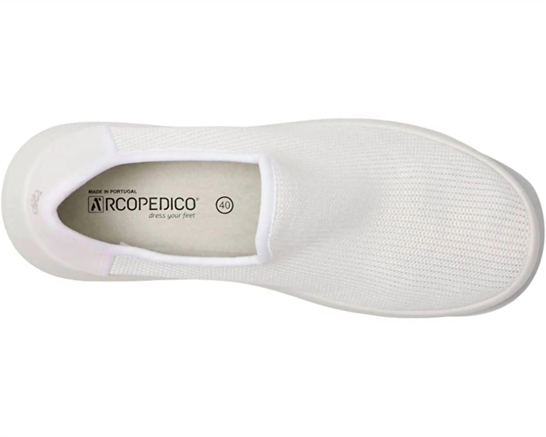 Gaia Slip On Sneaker In White