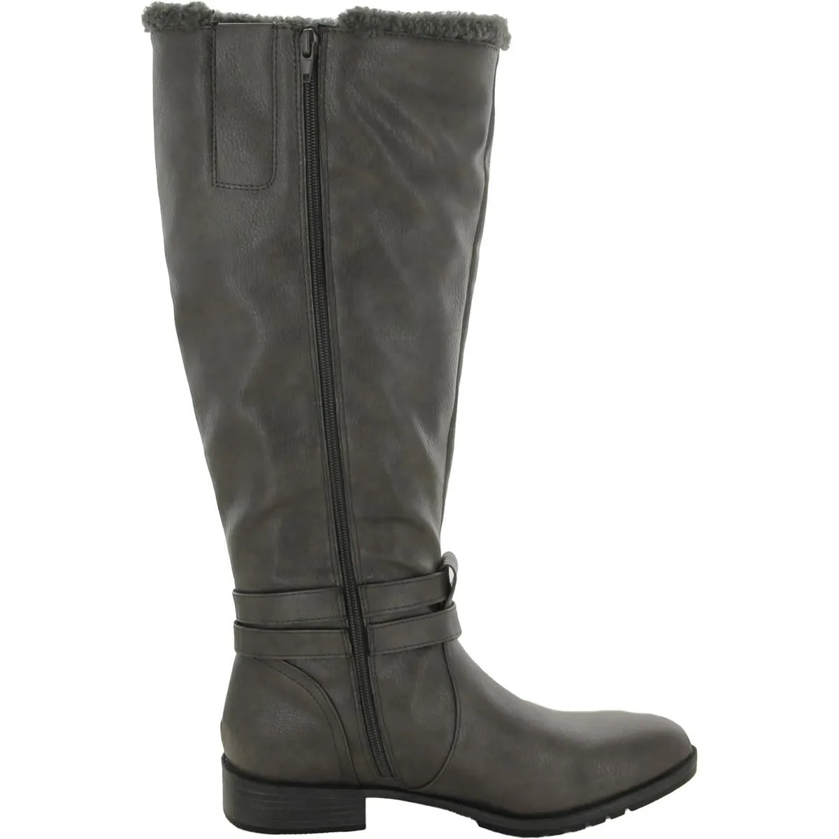 Garrison Cozy Womens Wide Calf Side Zip Knee-High Boots