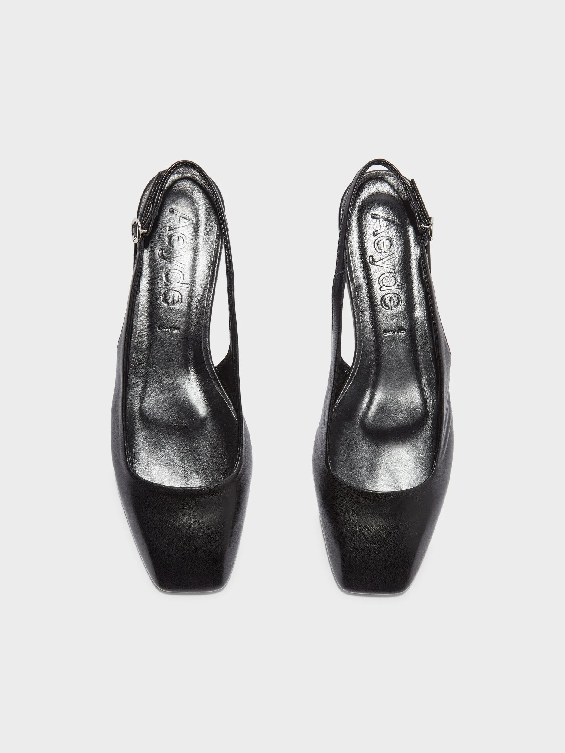 Geraldine Leather Slingback Flats